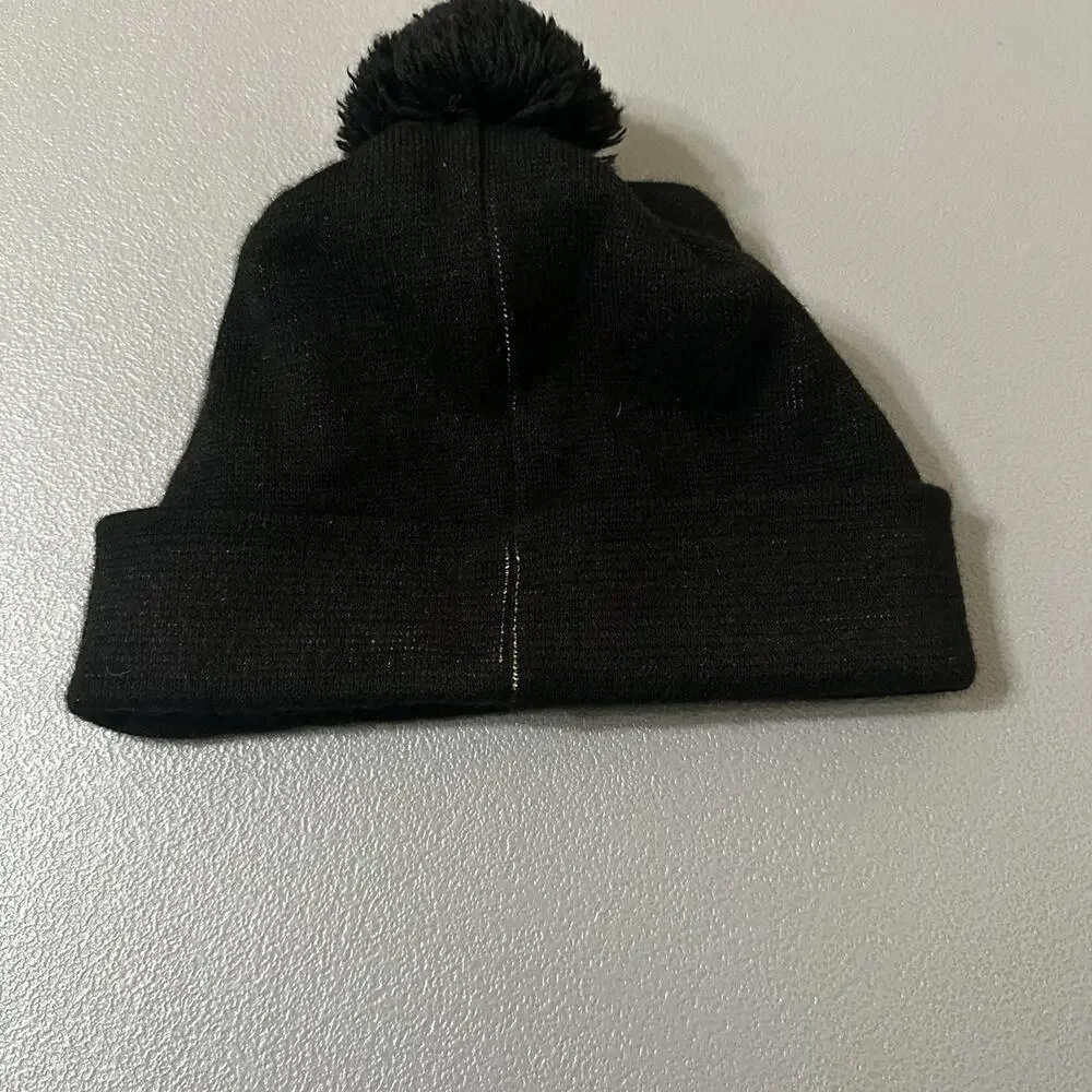 Red Hot Chili Peppers Black Knit Beanie Hat with Pom Pom Winter Cap